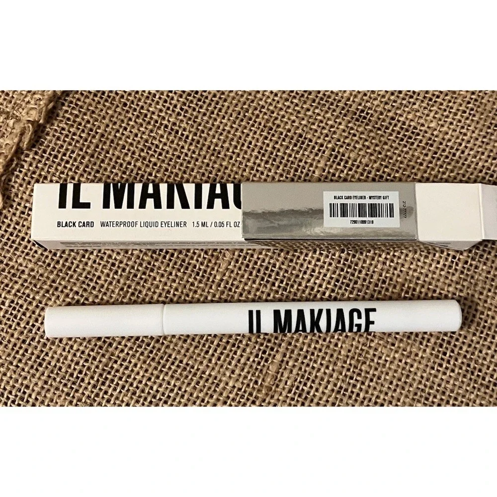 IL MAKIAGE Black Card Waterproof Matte Liquid Eyeliner Black NIB